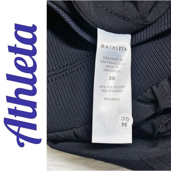 NWT ATHLETA NOLITA WIDE LEG PANTS Stretchy Casual Versatile Black, Size 20 - Picture 9 of 12